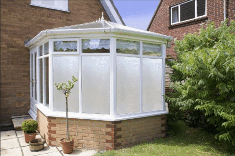 Contra Vision Switchable Glass for use on a conservatory Contra Vision Switchable Glass for use on a conservatory