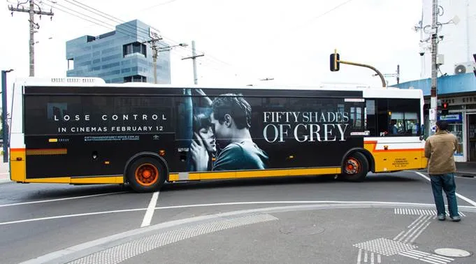 50 Shades Promotional Bus Wrap 50 Shades Promotional Bus Wrap
