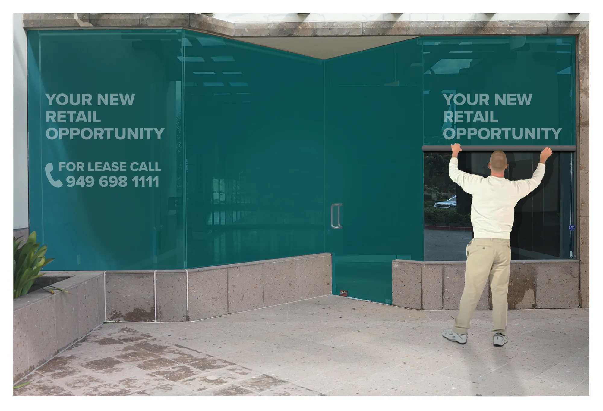 retail-window-graphics-empty-retail-unit-contravision Contra Vision one-way vision window filmEmpty Retail Units | Commercial Realtors