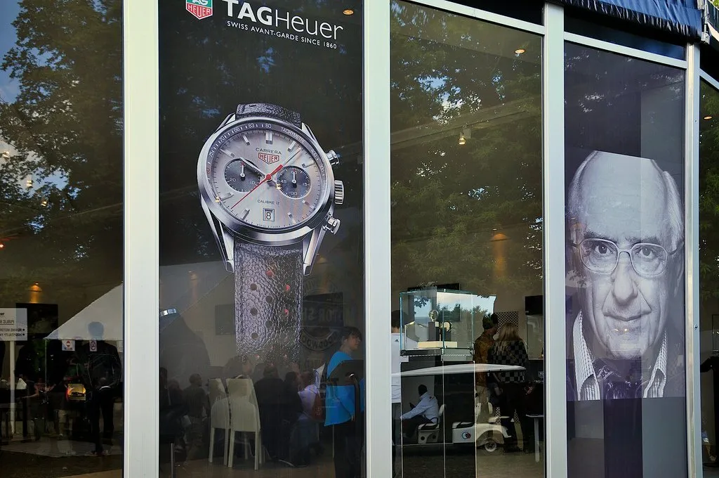 Contra Vision one-way vision window filmSponsorship Graphics Tag Heuer