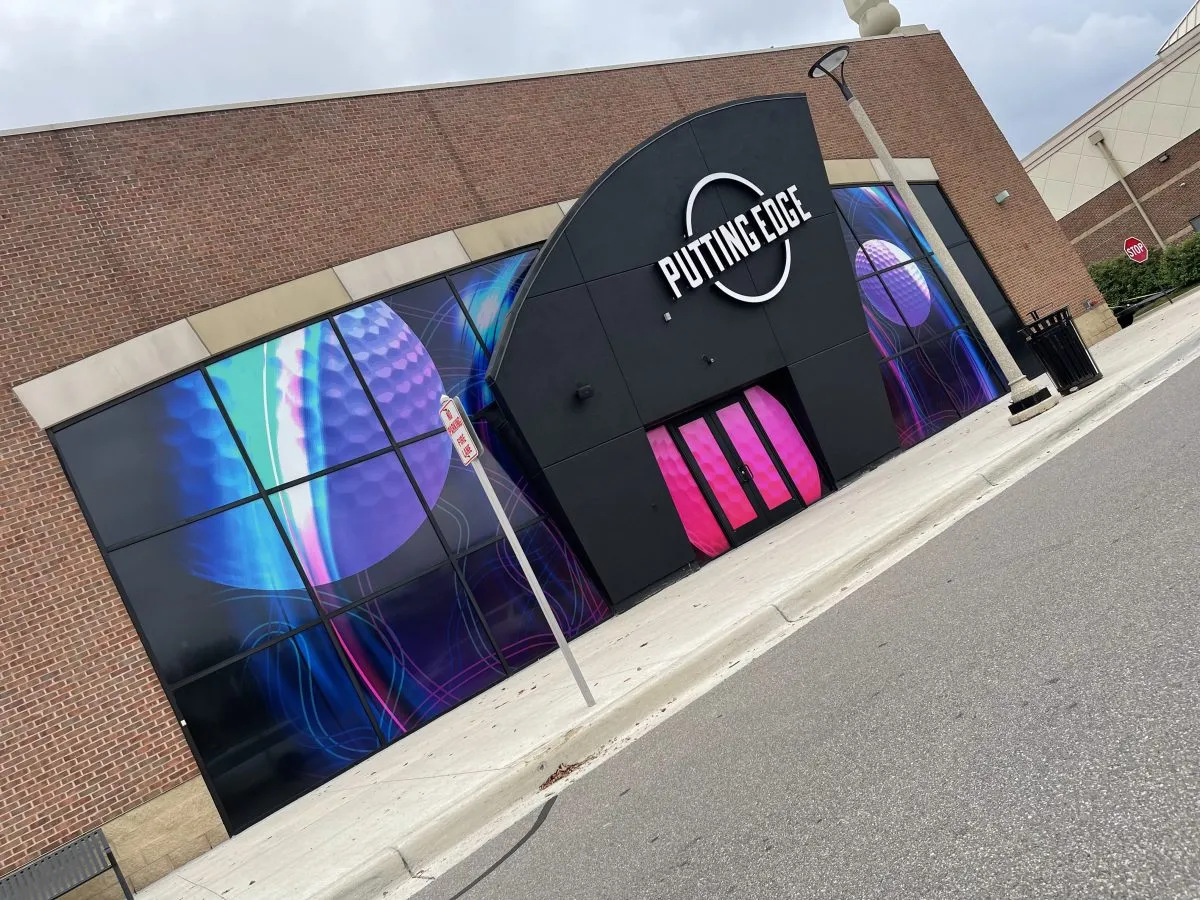 Window Perf Branding Graphics for Putting Edge Novi
