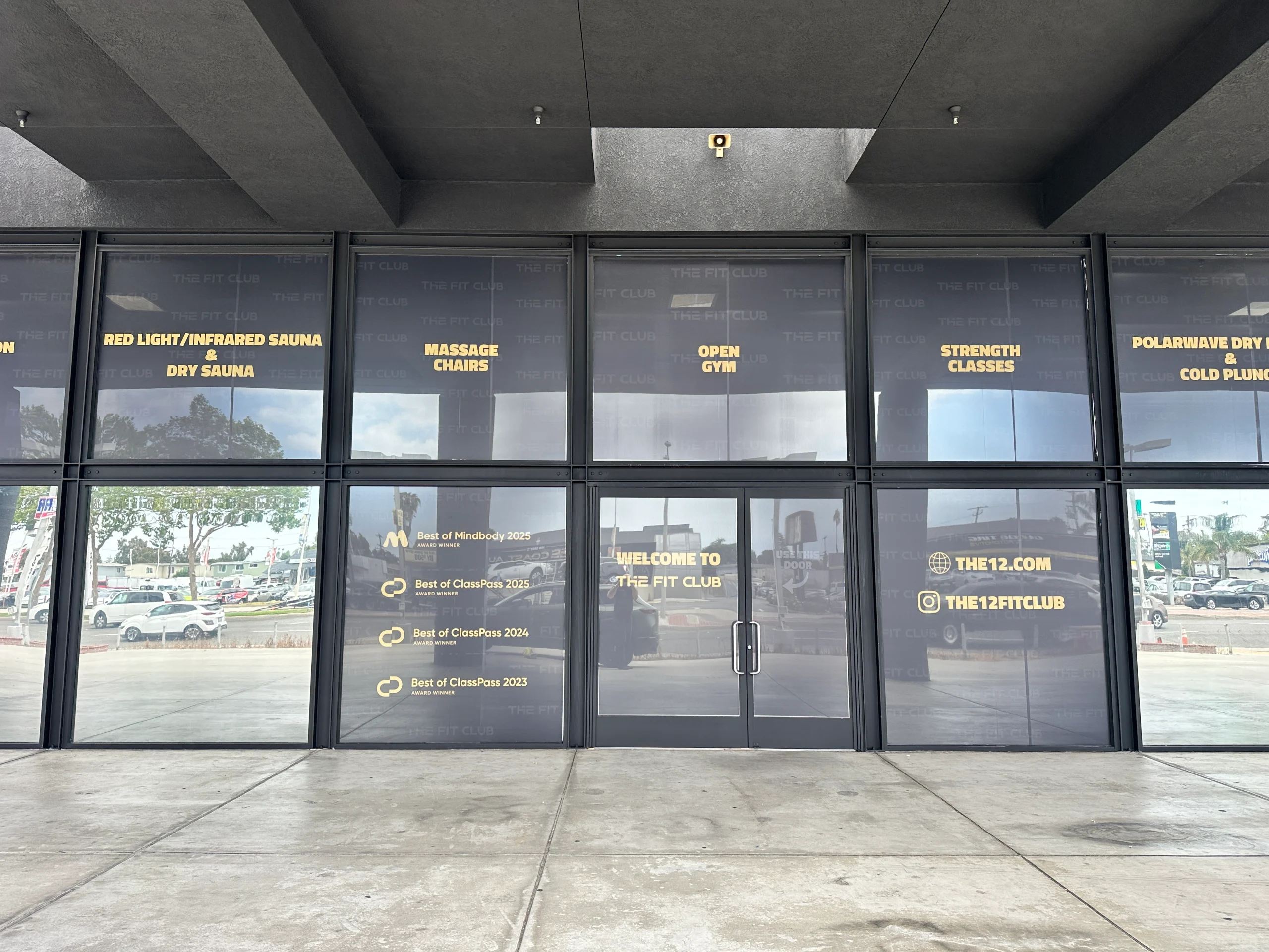 Retail Window Graphics | The 12 Fit Club Gym, Costa Mesa